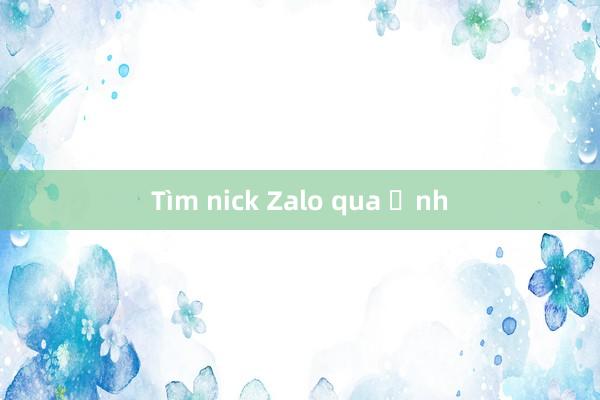 Tìm nick Zalo qua ảnh