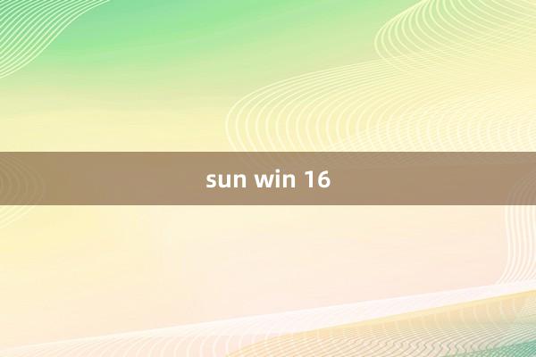 sun win 16